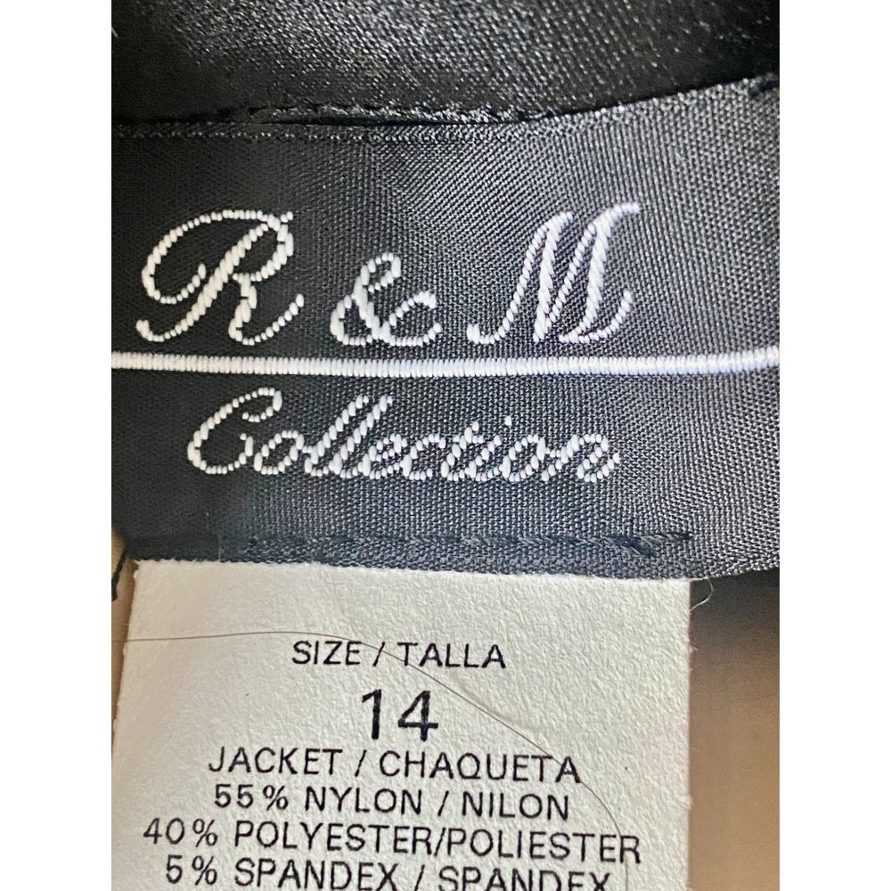 R & M Richards NEW‎ tank shirt jacket lace sparkle sequin Size 14 - Picture 12 of 13